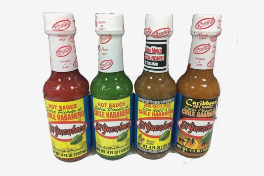 El Yucateco 4 Habanero Hot Sauces Gift Pack.